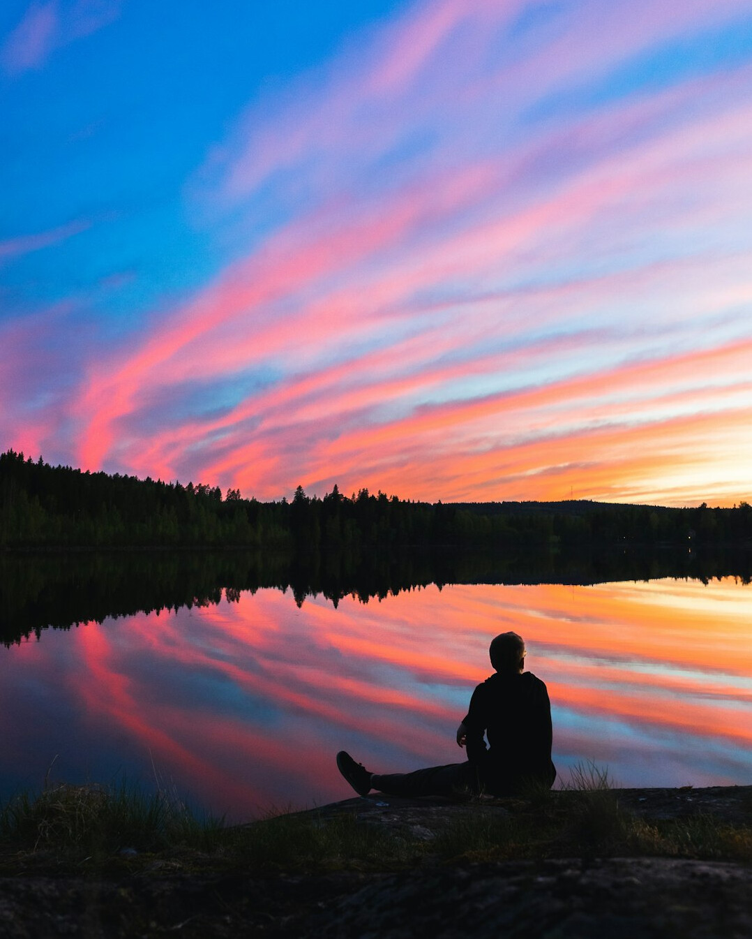person reflecting on life goals